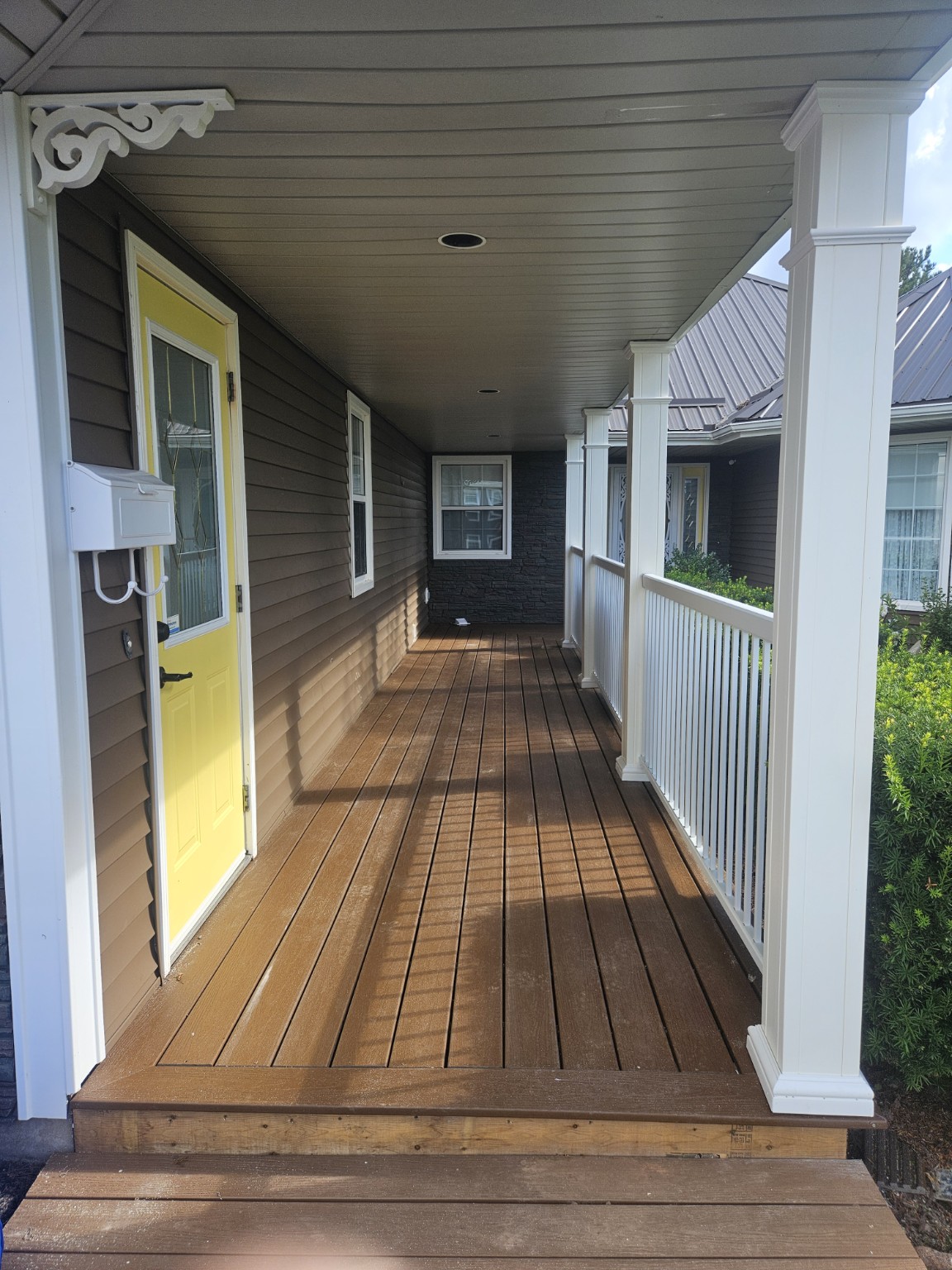 Covered Composite Porch — Prince Edward Island